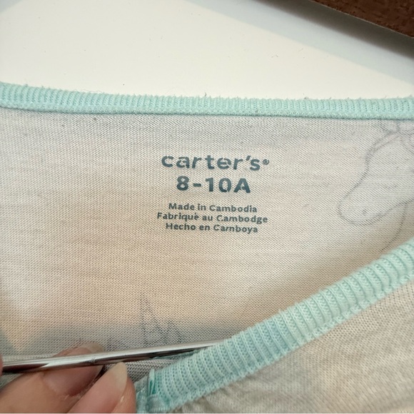 Gray Unicorn Print Dress - Picture 3 of 3